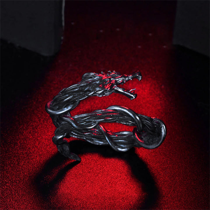 FREE Today: Gothic Viking Myth Black Dragon Ring