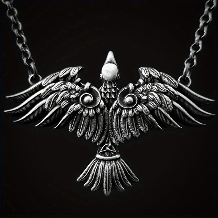 WorldNorse Viking Celtic Raven Bird Necklace