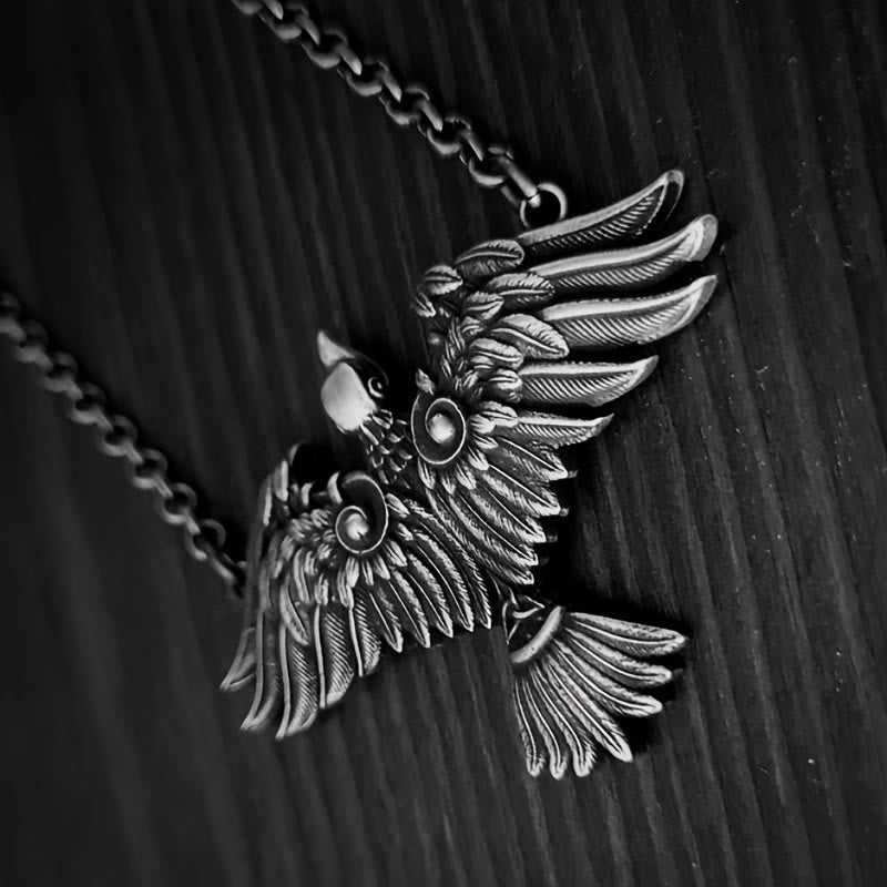 WorldNorse Viking Celtic Raven Bird Necklace - image 1
