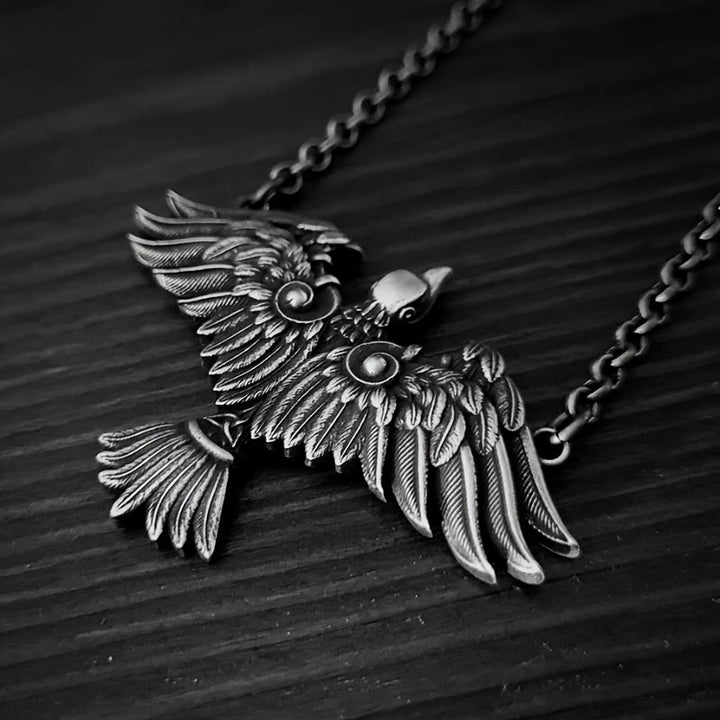 WorldNorse Viking Celtic Raven Bird Necklace - image 3
