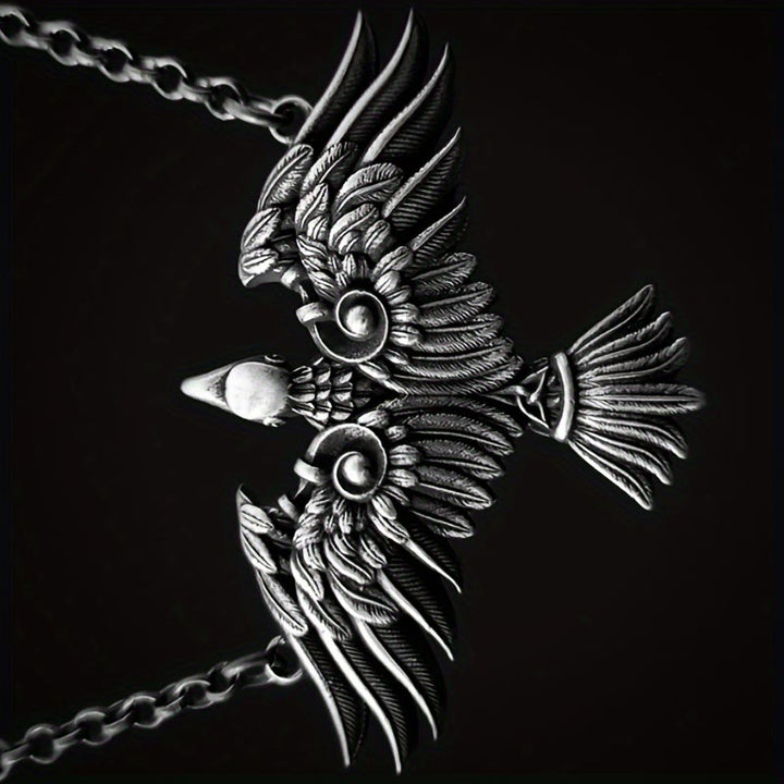 WorldNorse Viking Celtic Raven Bird Necklace