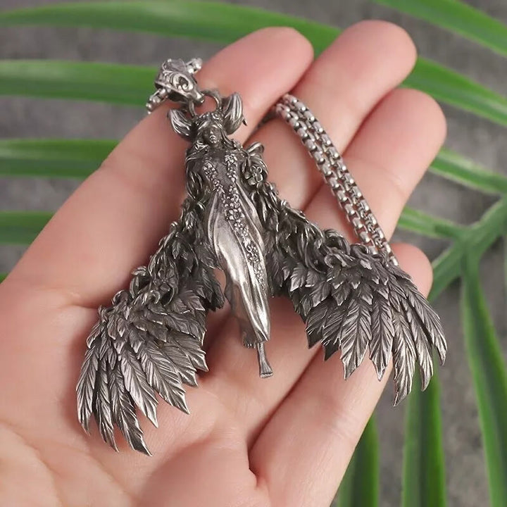 FREE Today: Winged Witch Queen Feather Necklace