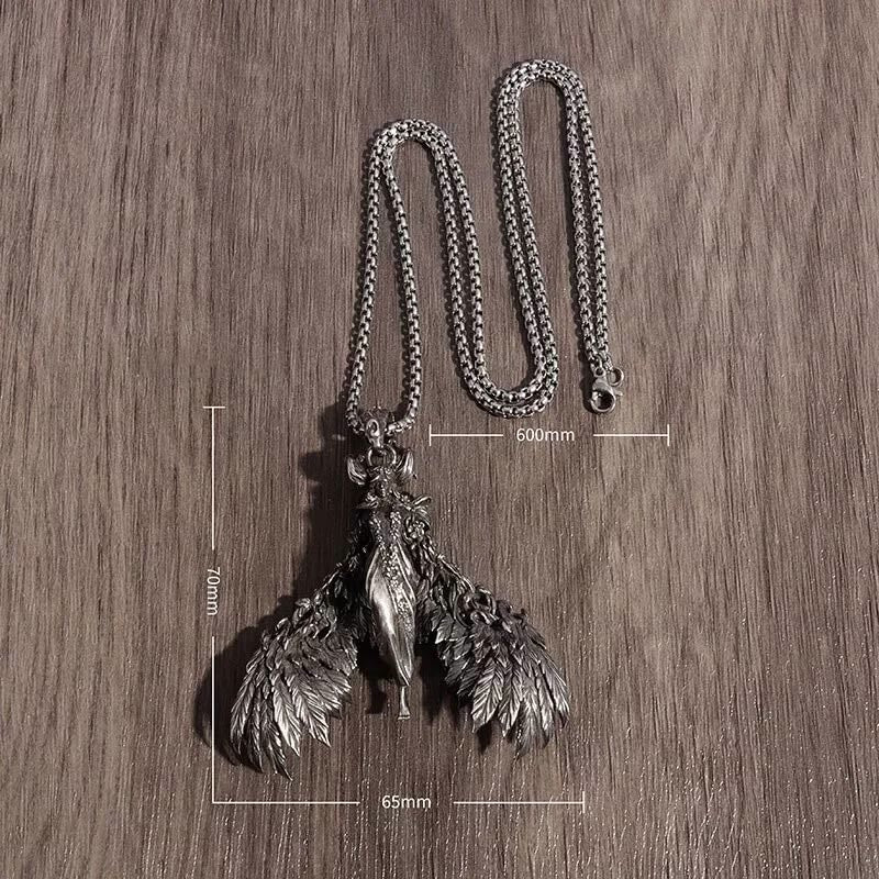 FREE Today: Winged Witch Queen Feather Necklace