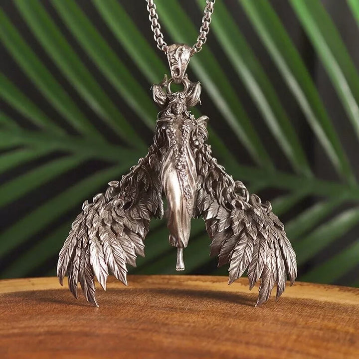 FREE Today: Winged Witch Queen Feather Necklace