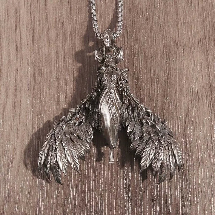 FREE Today: Winged Witch Queen Feather Necklace