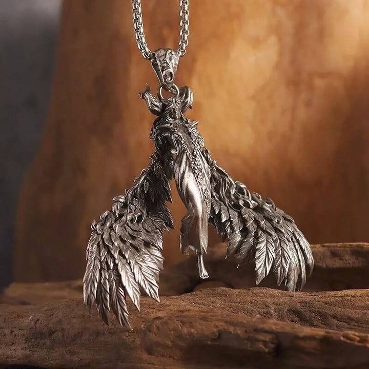 FREE Today: Winged Witch Queen Feather Necklace