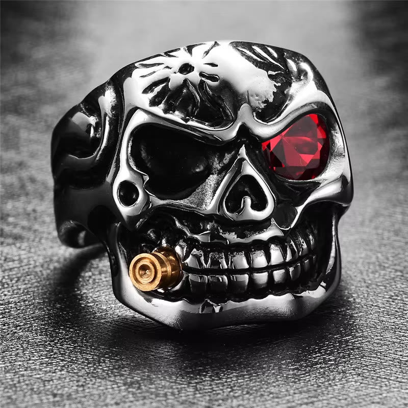 WorldNorse Gold Cigar Skull Smoke Ring