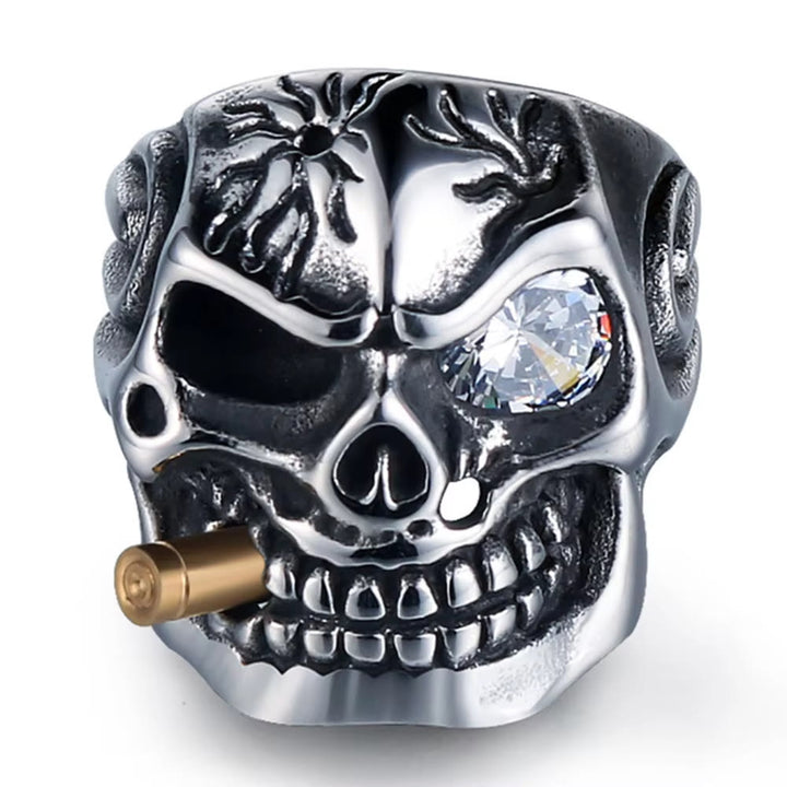 WorldNorse Gold Cigar Skull Smoke Ring