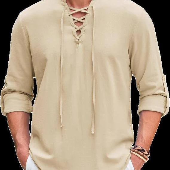 WorldNorse Medieval Lace-Up Pirate Tunic Costume Shirt - image 2