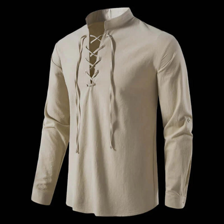 WorldNorse Medieval Lace-Up Pirate Tunic Costume Shirt - image 3