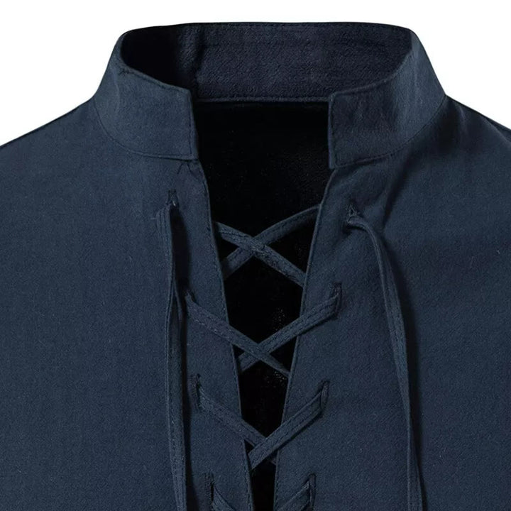 WorldNorse Medieval Lace-Up Tunic Henley Costume Shirt - image 13