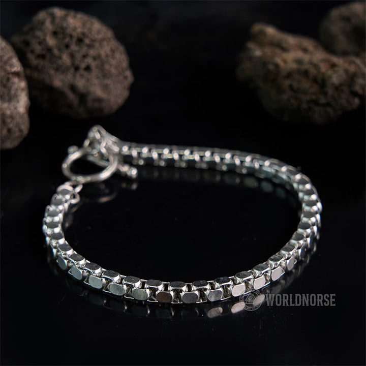 WorldNorse Fang Pearl One Word Buckle Bracelet