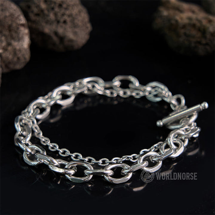 WorldNorse Multi-layer Splice One Word Buckle Bracelet