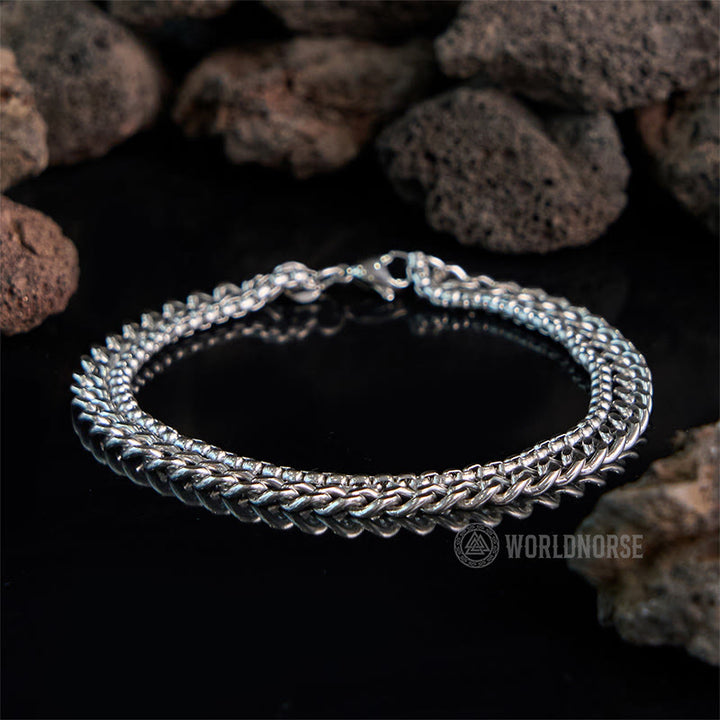 WorldNorse Two-sided Titanium Steel Bracelet