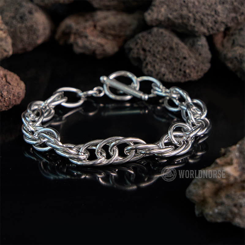 WorldNorse Coarse Twist One Word Buckle Bracelet