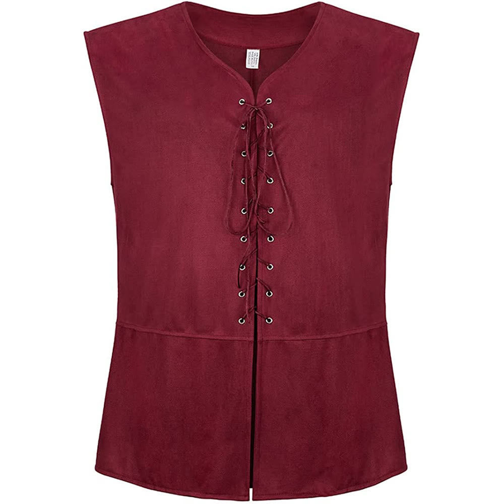 WorldNorse Medieval Lace-Up Vest Costume Waistcoat