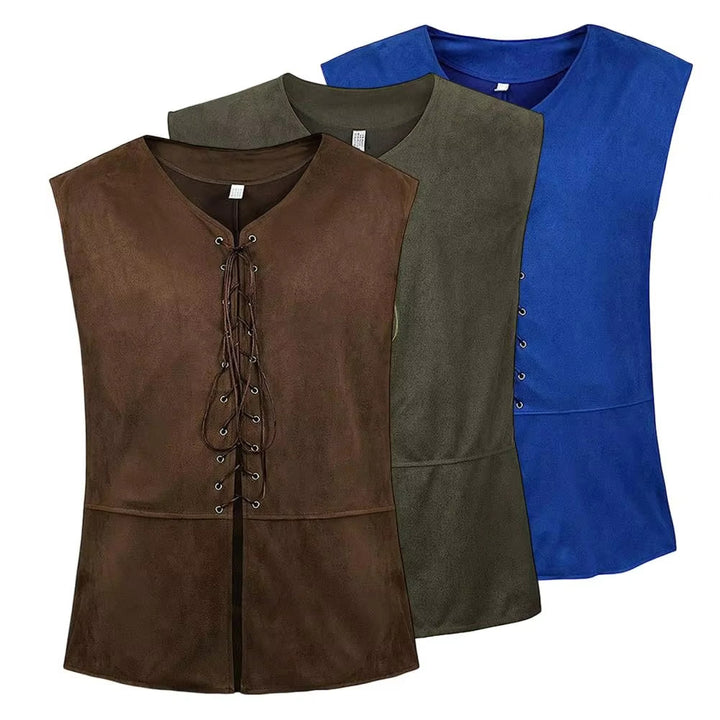 WorldNorse Medieval Lace-Up Vest Costume Waistcoat