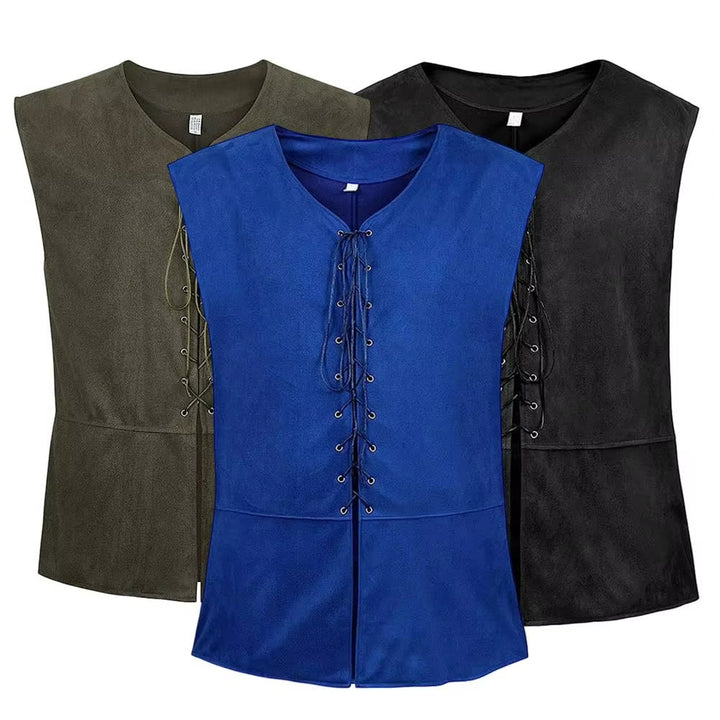 WorldNorse Medieval Lace-Up Vest Costume Waistcoat