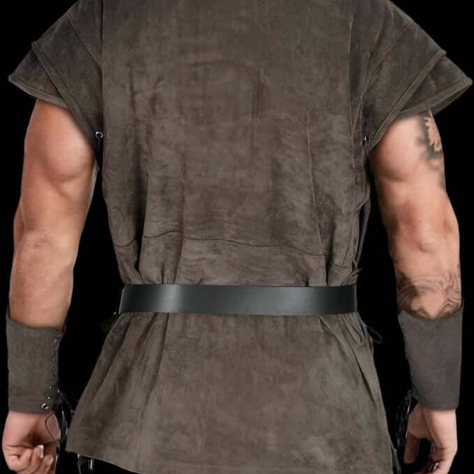 WorldNorse Medieval Faux Suede Lace-Up Costume Waistcoat - image 4