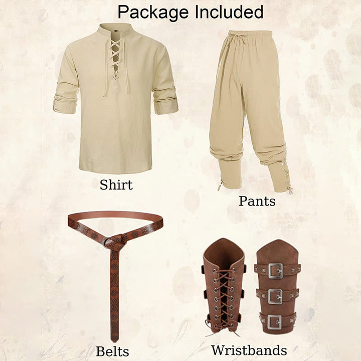 WorldNorse Medieval Nordic Tunic 4-Piece Costume Set  - image 5