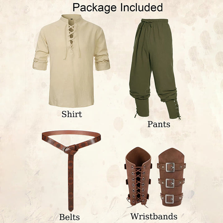 WorldNorse Medieval Nordic Tunic 4-Piece Costume Set  - image 7