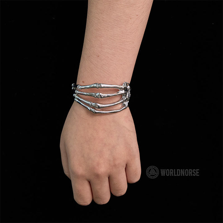 WorldNorse Skeleton Dead Ghost Claw Bracelet