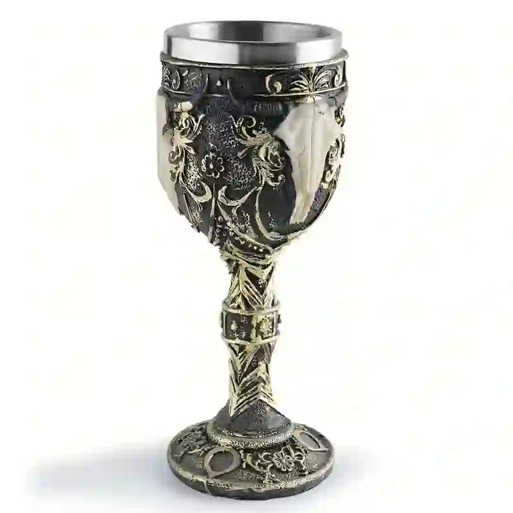 WorldNorse Gothic Skeleton Chalice Goblet