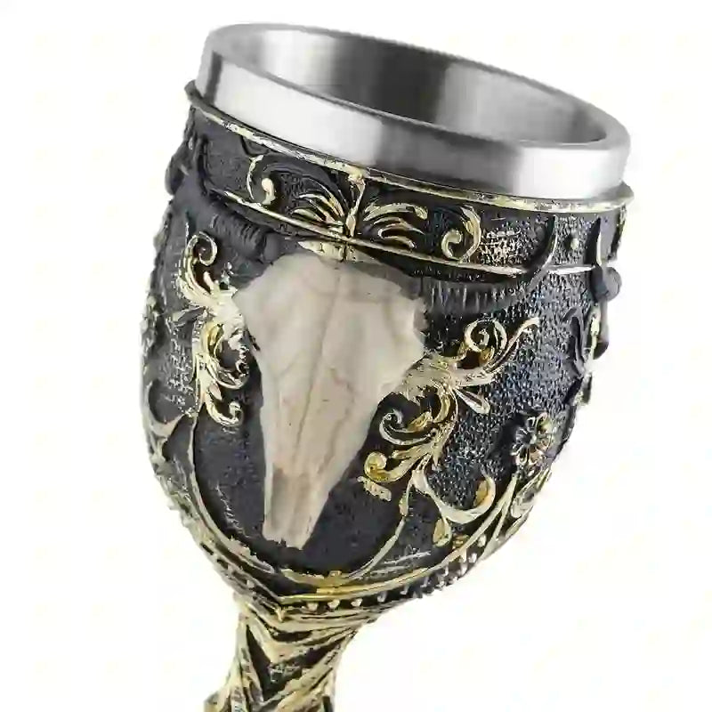 WorldNorse Gothic Skeleton Chalice Goblet