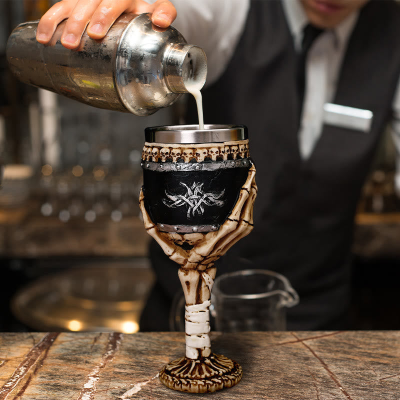 WorldNorse Magic Skeleton Hand Goblet