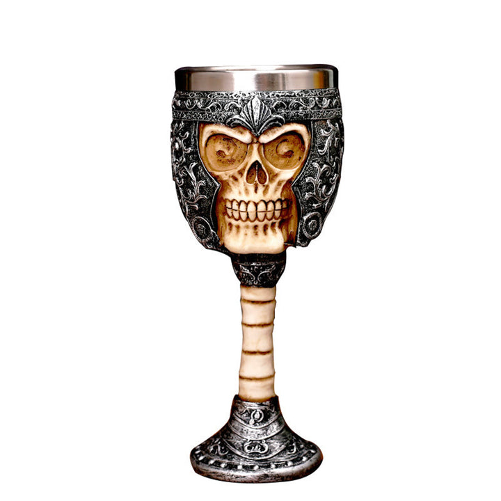 WorldNorse Medieval Knight Skeleton Goblet