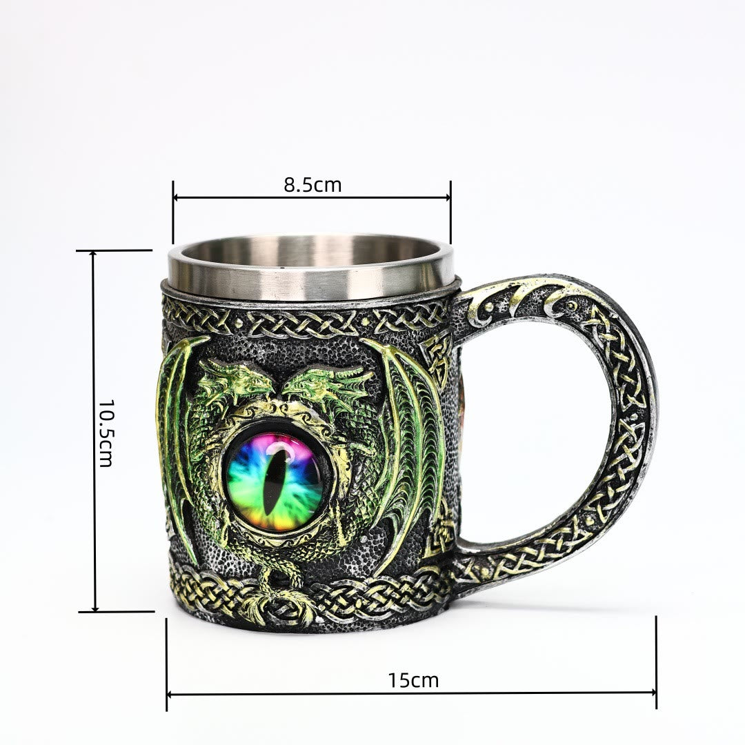 WorldNorse Celtic Fly Dragon Eye Mug