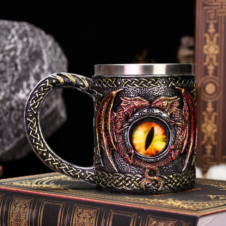 WorldNorse Celtic Fly Dragon Eye Mug