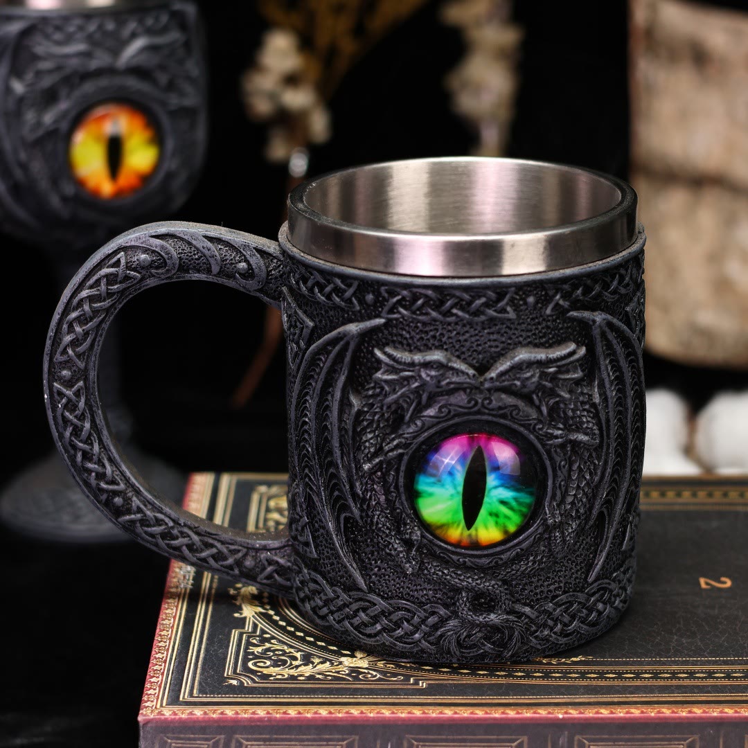 WorldNorse Celtic Fly Dragon Eye Mug