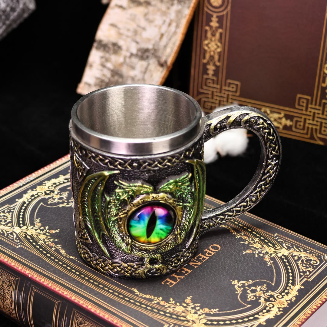 WorldNorse Celtic Fly Dragon Eye Mug