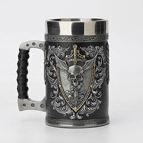 WorldNorse Sword Shield Death Grim Mug