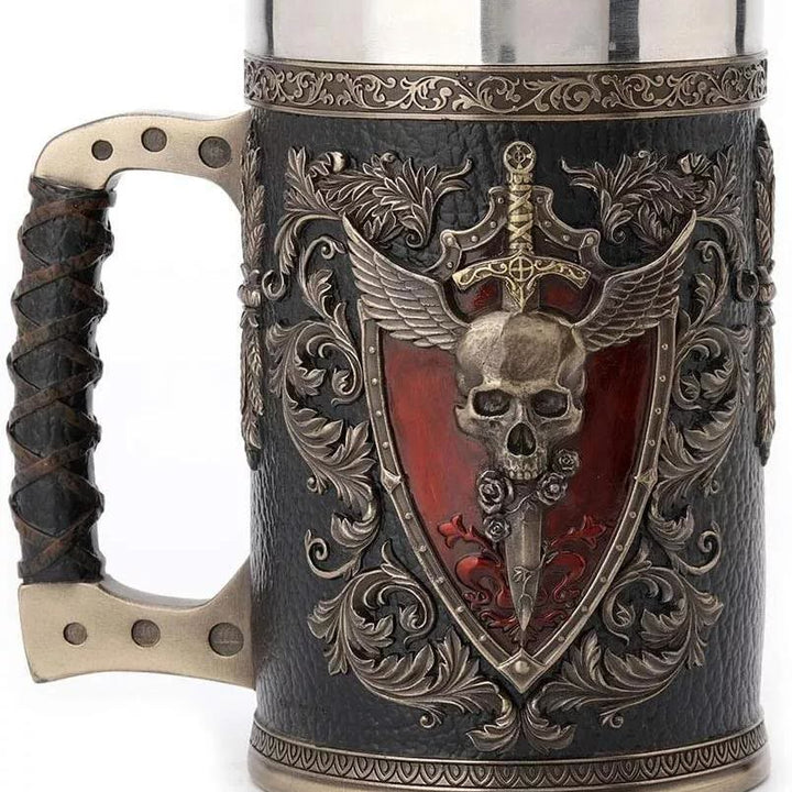 WorldNorse Sword Shield Death Grim Mug