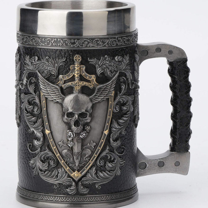 WorldNorse Sword Shield Death Grim Mug