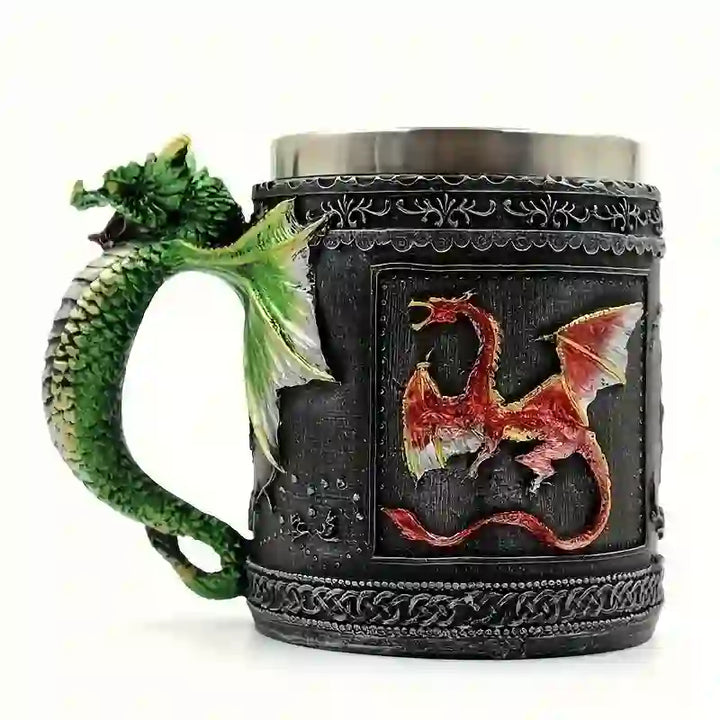 WorldNorse Mythical Dual Dragon Mug