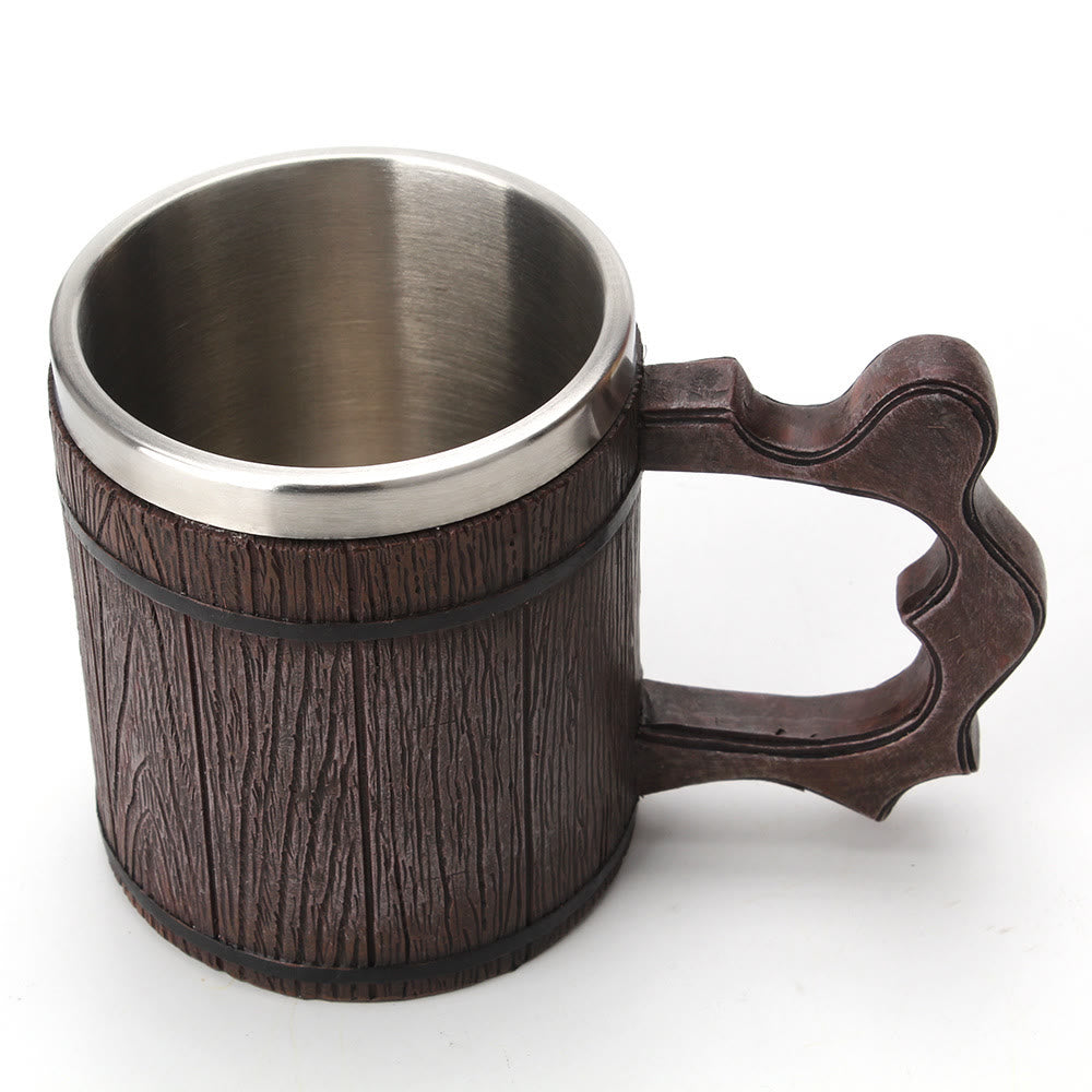 WorldNorse Wood Resin Beer Mug