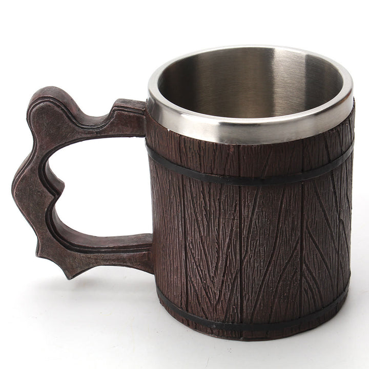 WorldNorse Wood Resin Beer Mug