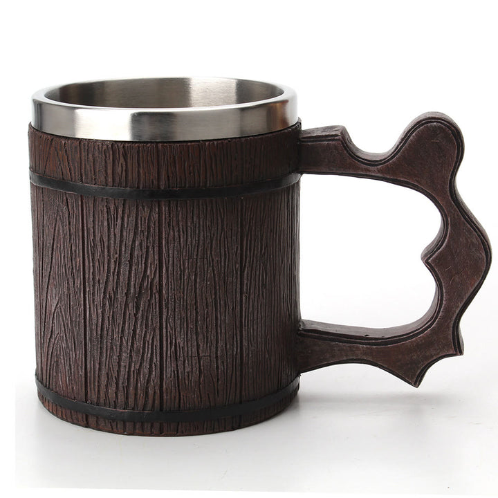 WorldNorse Wood Resin Beer Mug