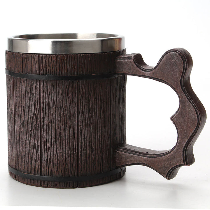 WorldNorse Wood Resin Beer Mug