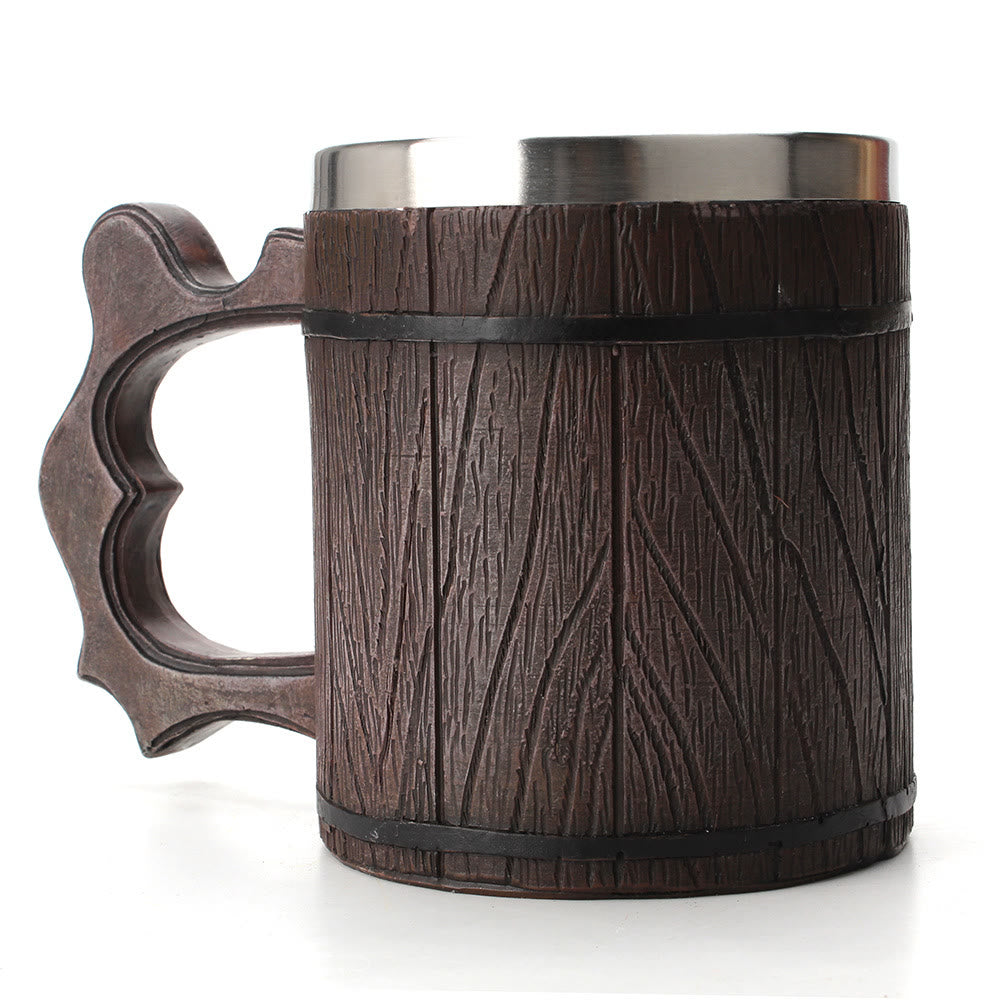 WorldNorse Wood Resin Beer Mug