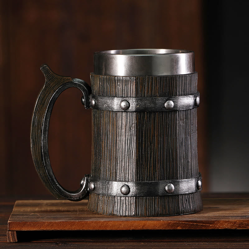 WorldNorse Nordic Wood Style Beer Mug