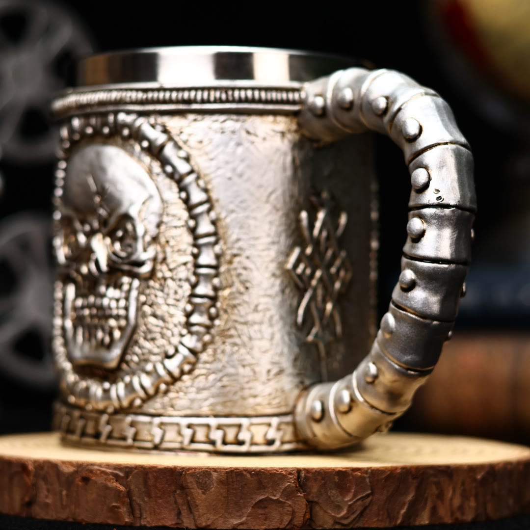 WorldNorse Gothic Skull Tankard Mug