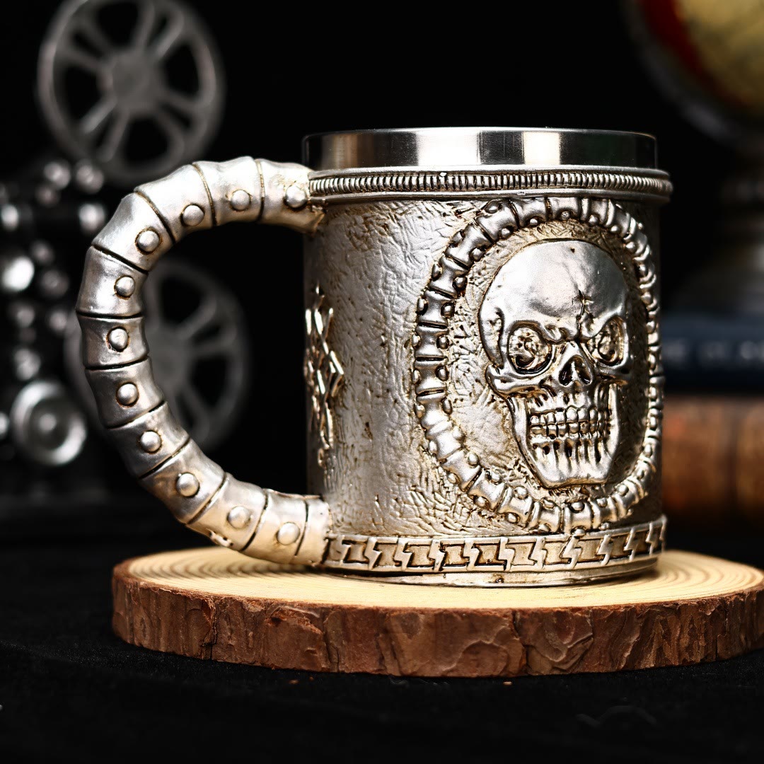 WorldNorse Gothic Skull Tankard Mug