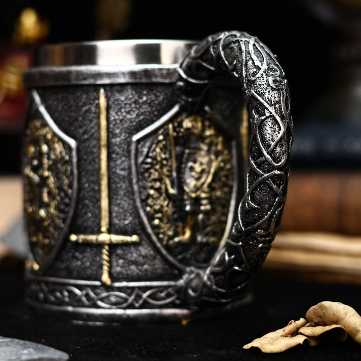 WorldNorse Medieval Knight Sword Mug