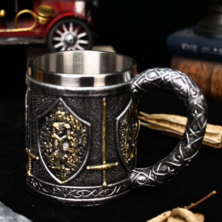 WorldNorse Medieval Knight Sword Mug