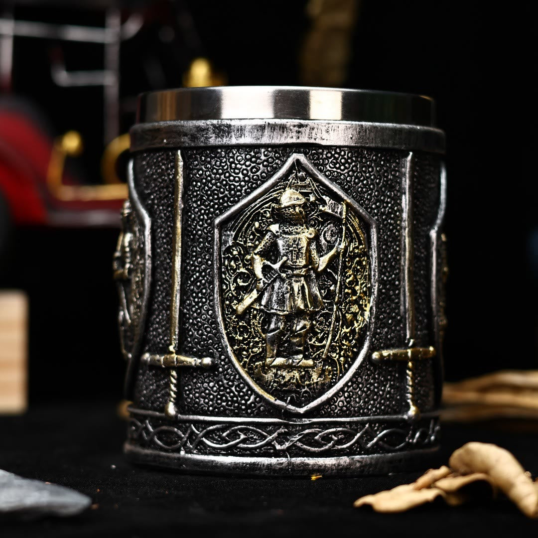 WorldNorse Medieval Knight Sword Mug