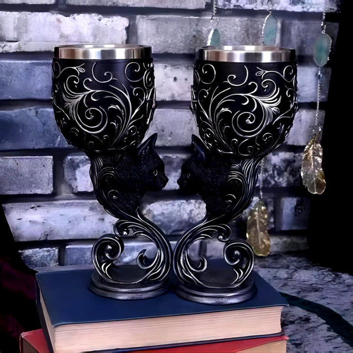 WorldNorse Skull Dragon Wolf Spirit Goblet